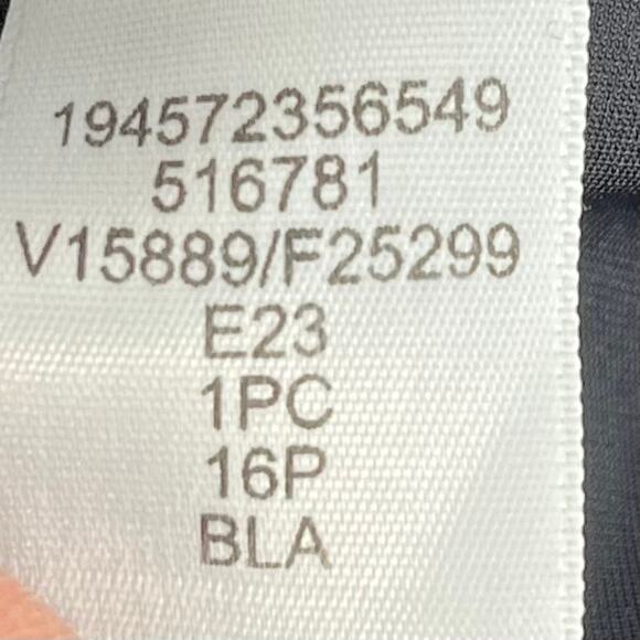 Lands' End Women's 16P Black Slender Suit Wrap One Piece Swimsuit - Picture 4 of 5